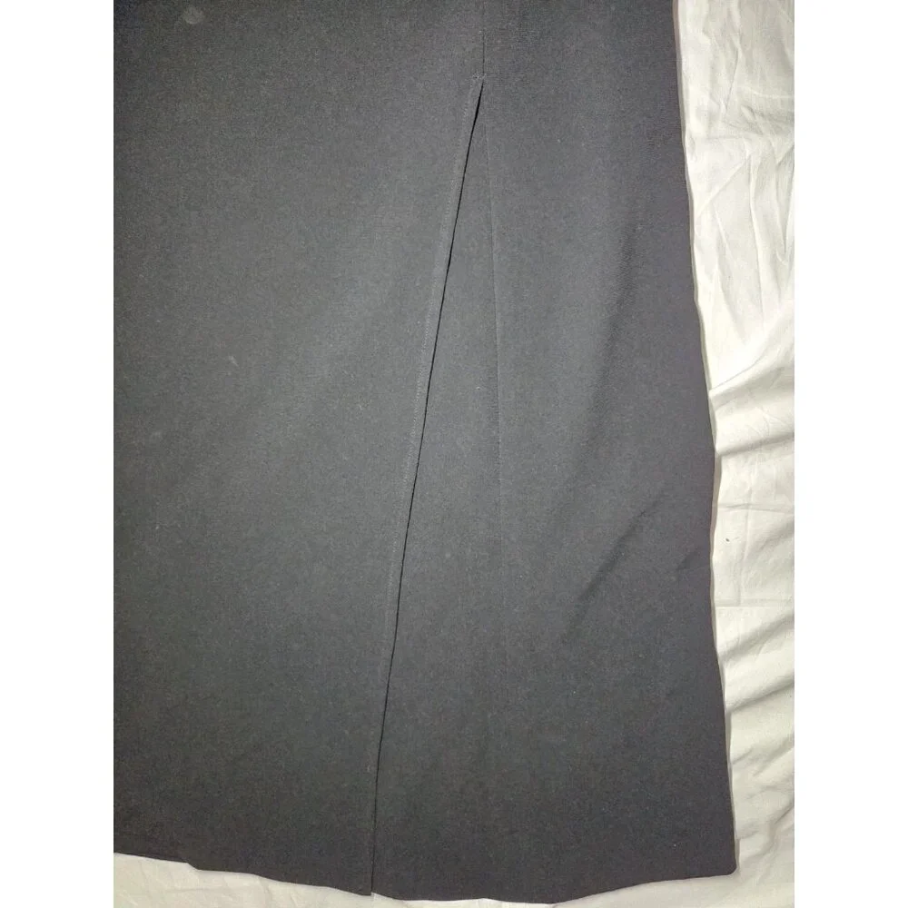 Talbots Vintage Black Midi A-Line Skirt 10‎ (28 Waist)